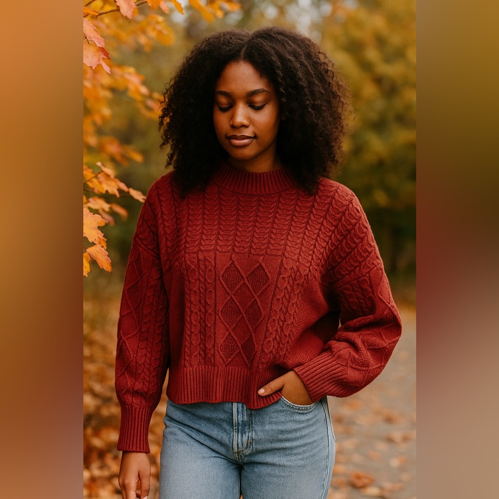 Mexx Deep Rust Knit Pullover